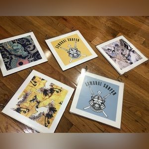 Samurai surfer poster with frame